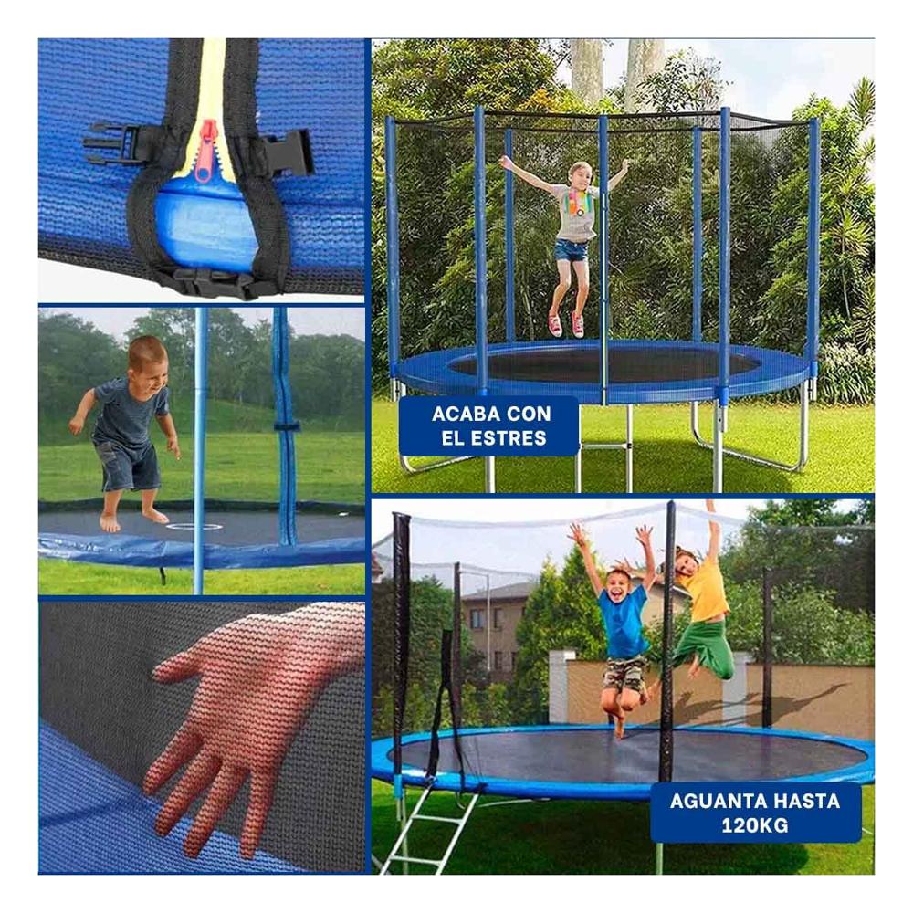 Cama Elastica 244X220CM con Estructura Firme con Mucha Estabilidad Y+Ligas Regalo