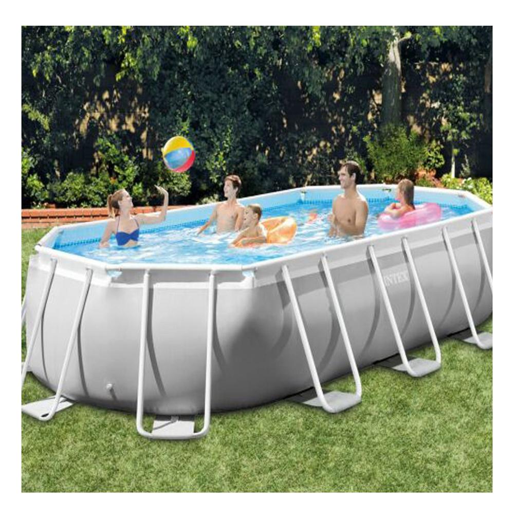 Alberca Oval de Amplia Capacidad para Uso Familiar en Jardin Y+Papel Regalo