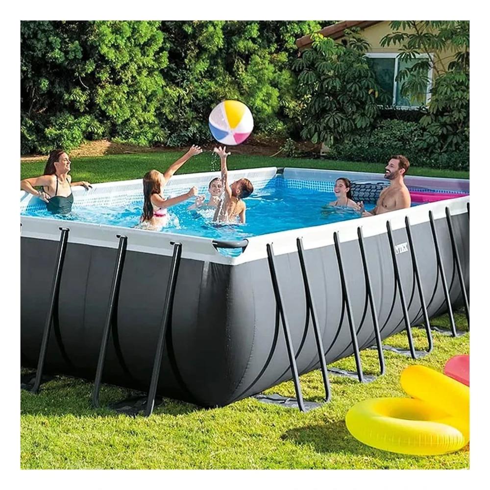 Piscina Rectangular Extra Grande con Estructura Parante para Exterior
