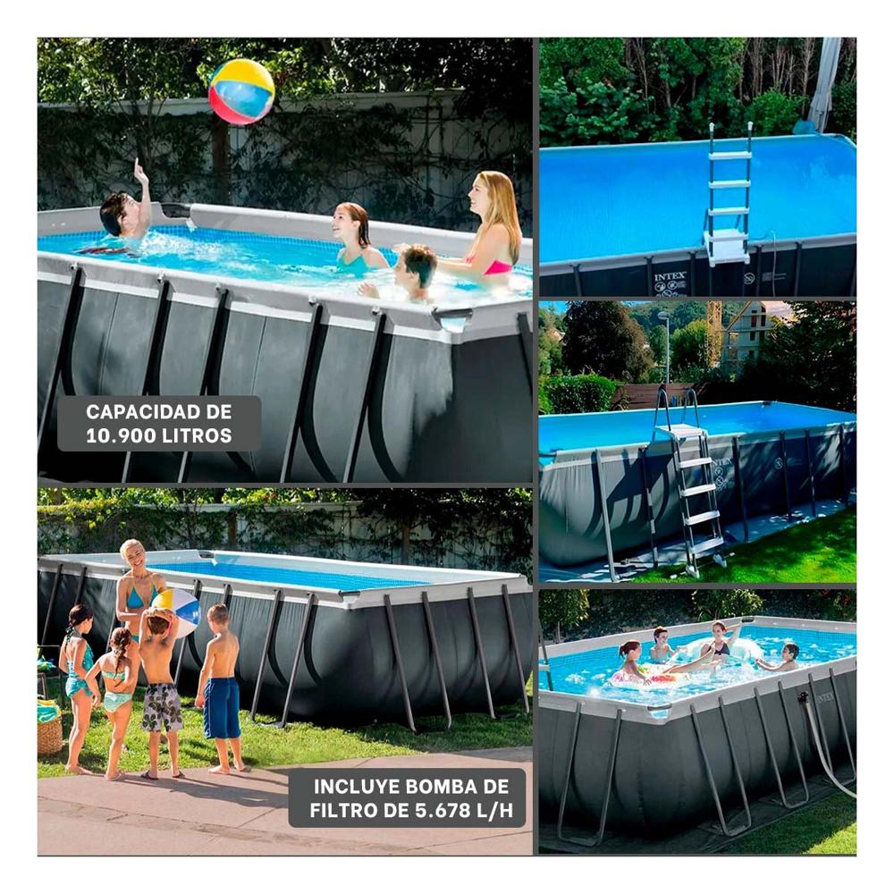 Piscina Exterior de Alta Capacidad con Laterales Reforzados Y+Ligas Regalo
