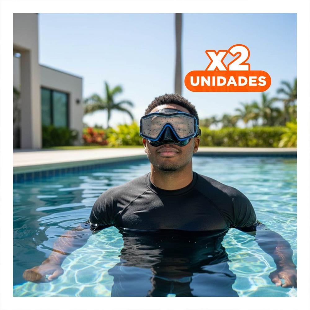 Pack2 Lente Natacion Azul con Ajuste Seguro y Lente Nitido Y+Regalo Sticker
