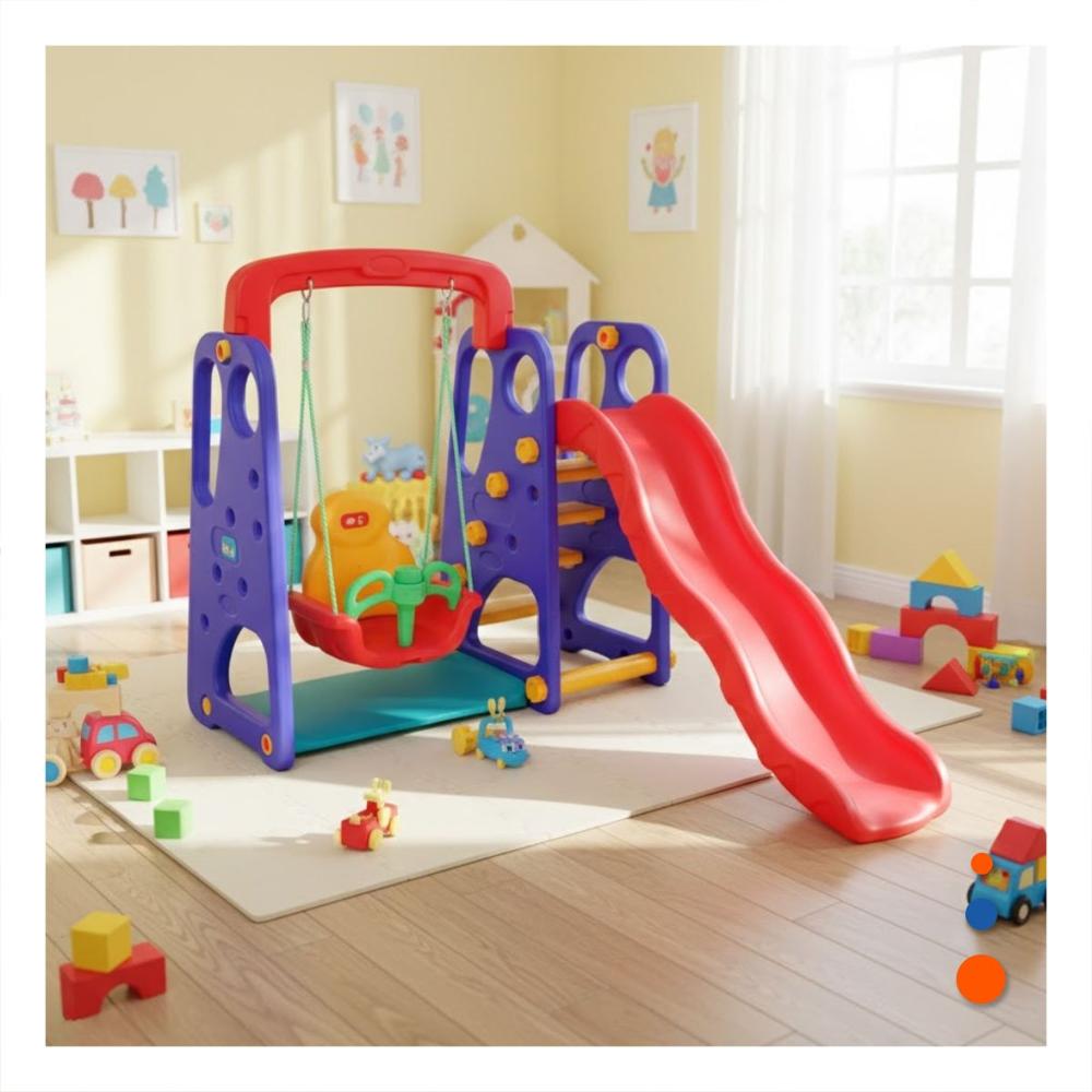 Play Center con Resbaladera para Fomentar la Actividad Fisica de todos sus Hijos Y+Post It