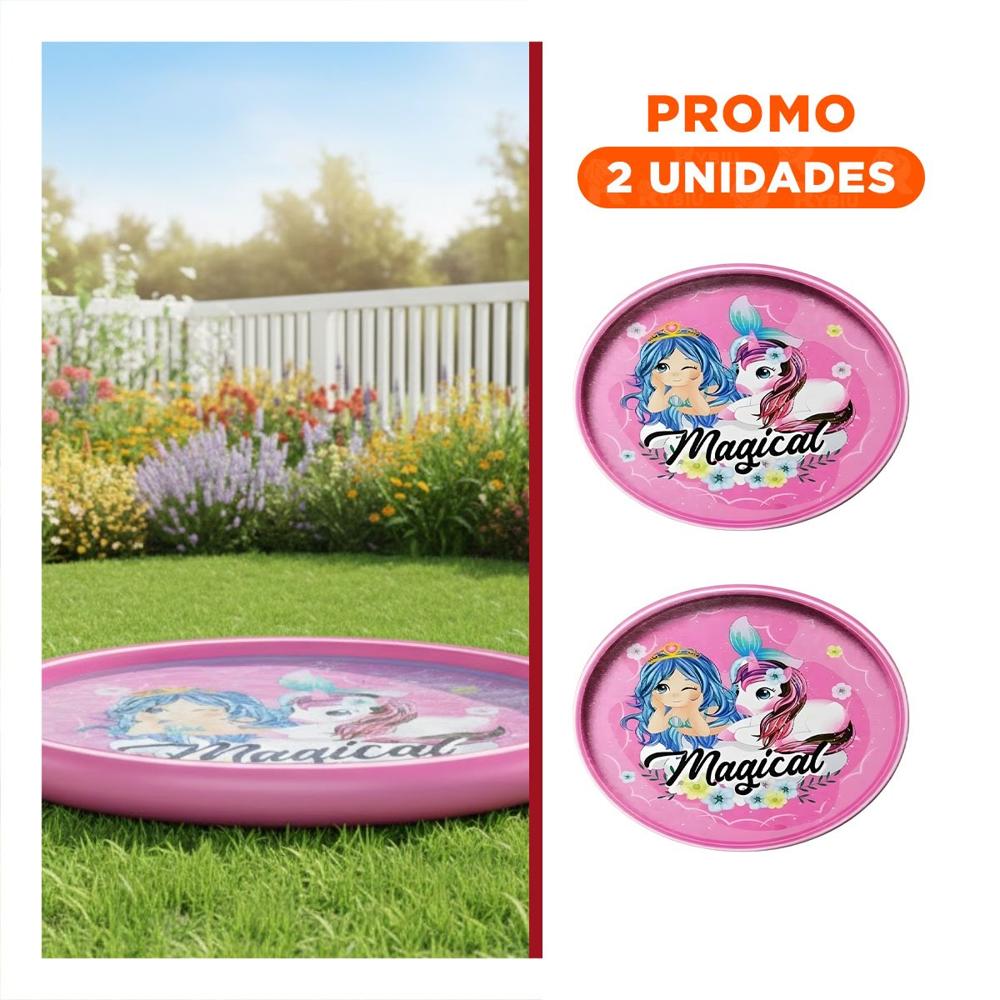 Pack2 Centro Acuatico Infantil Cuadrado para Ninos 170x170 cm Y+Regalo Sticker