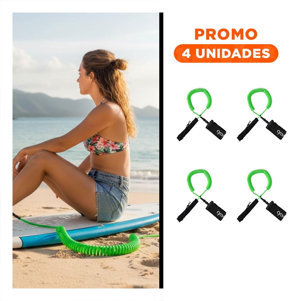 Pack4 Banda para Tabla de Natacion Color Verde para Usuarios Activos