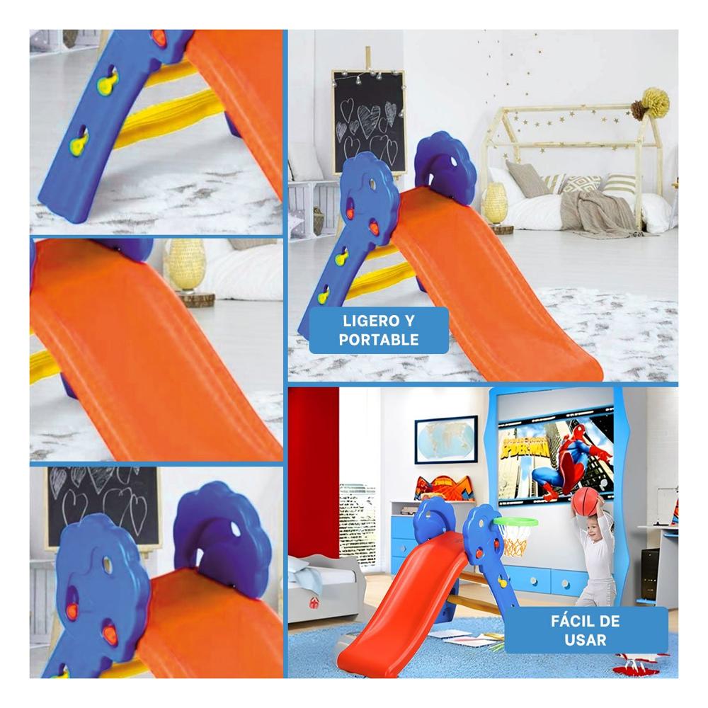 Resbaladera para Niños de Material Resistente para una Larga Vida de Recreo Y+Ligas Regalo