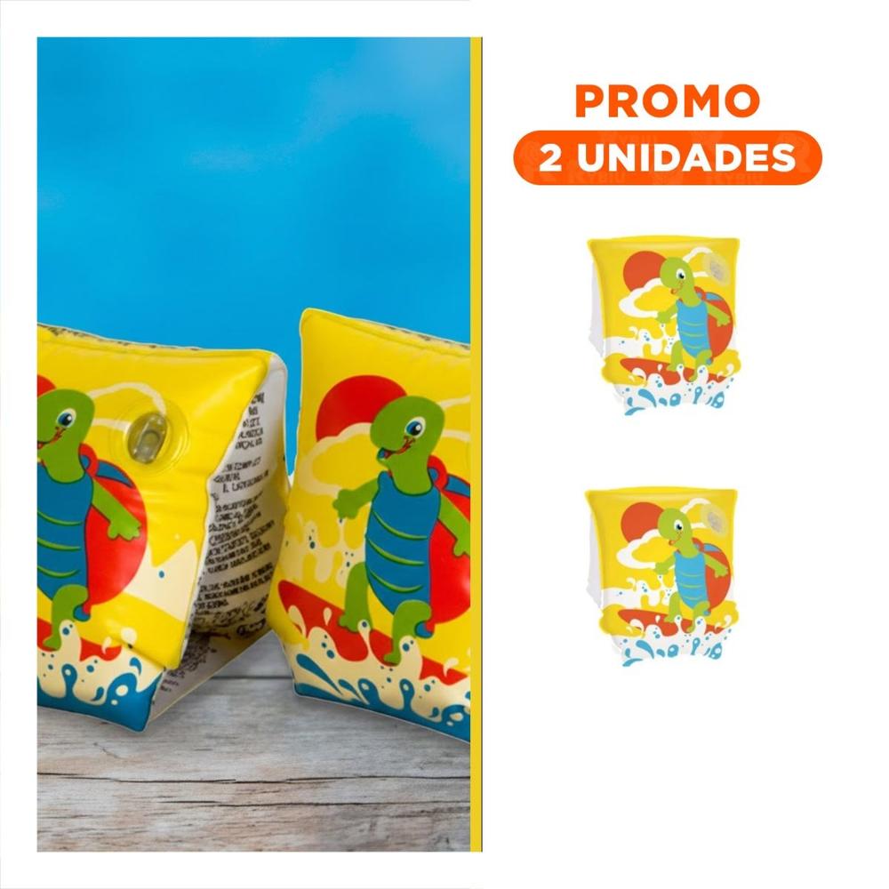 Pack2 Flotadores Animales Acuaticos Tortuga 32043 para Juegos Recreativos Y+Regalo Sticker