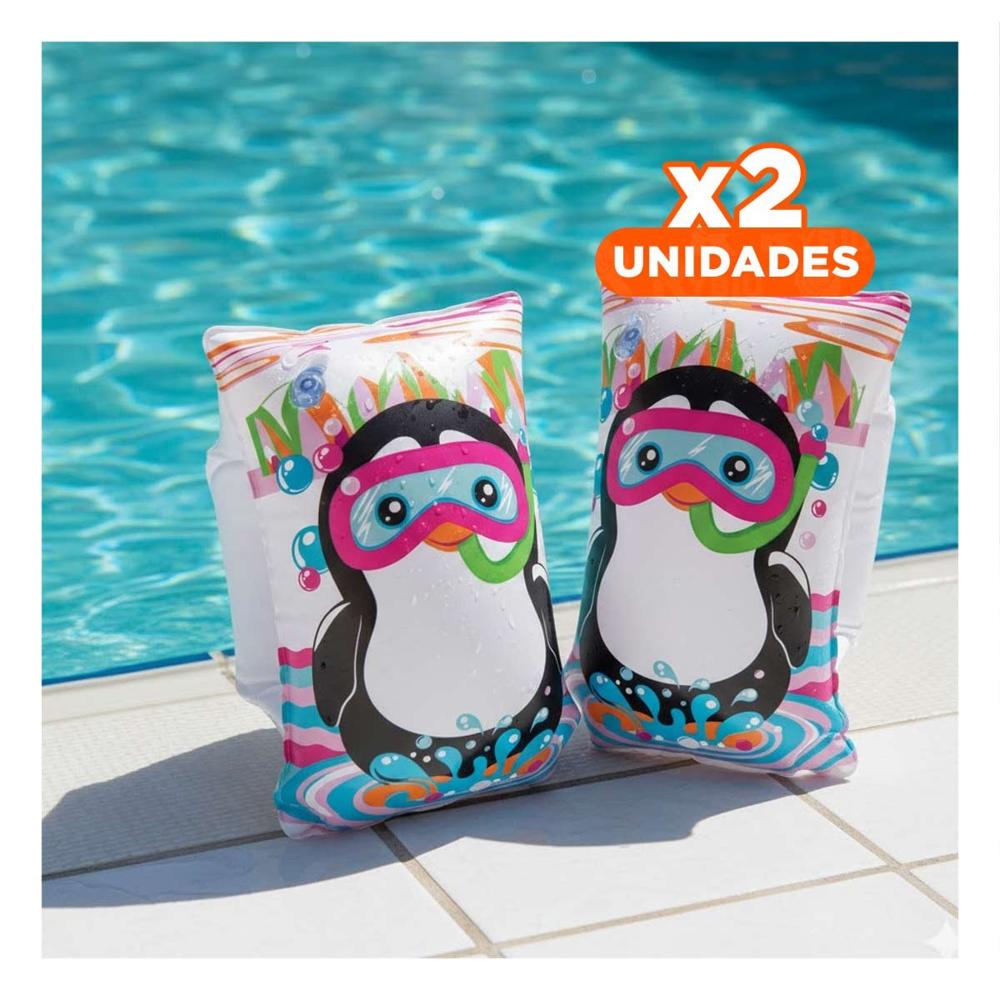 Pack2 Manguitos Divertidos Animales Acuaticos Pinguino 32102 para Actividades Y+Papel Regalo