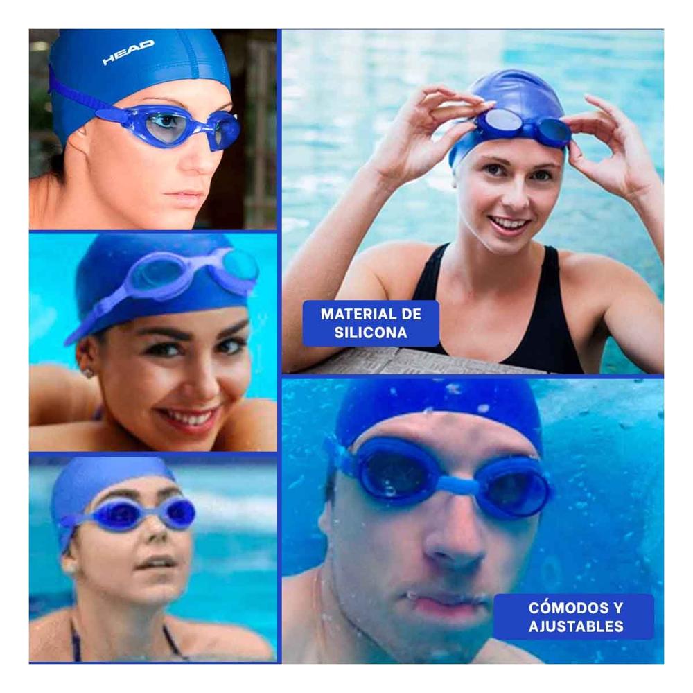 Gafas de Natacion con Proteccion UV y Estuche Incluido Y+Ligas Regalo