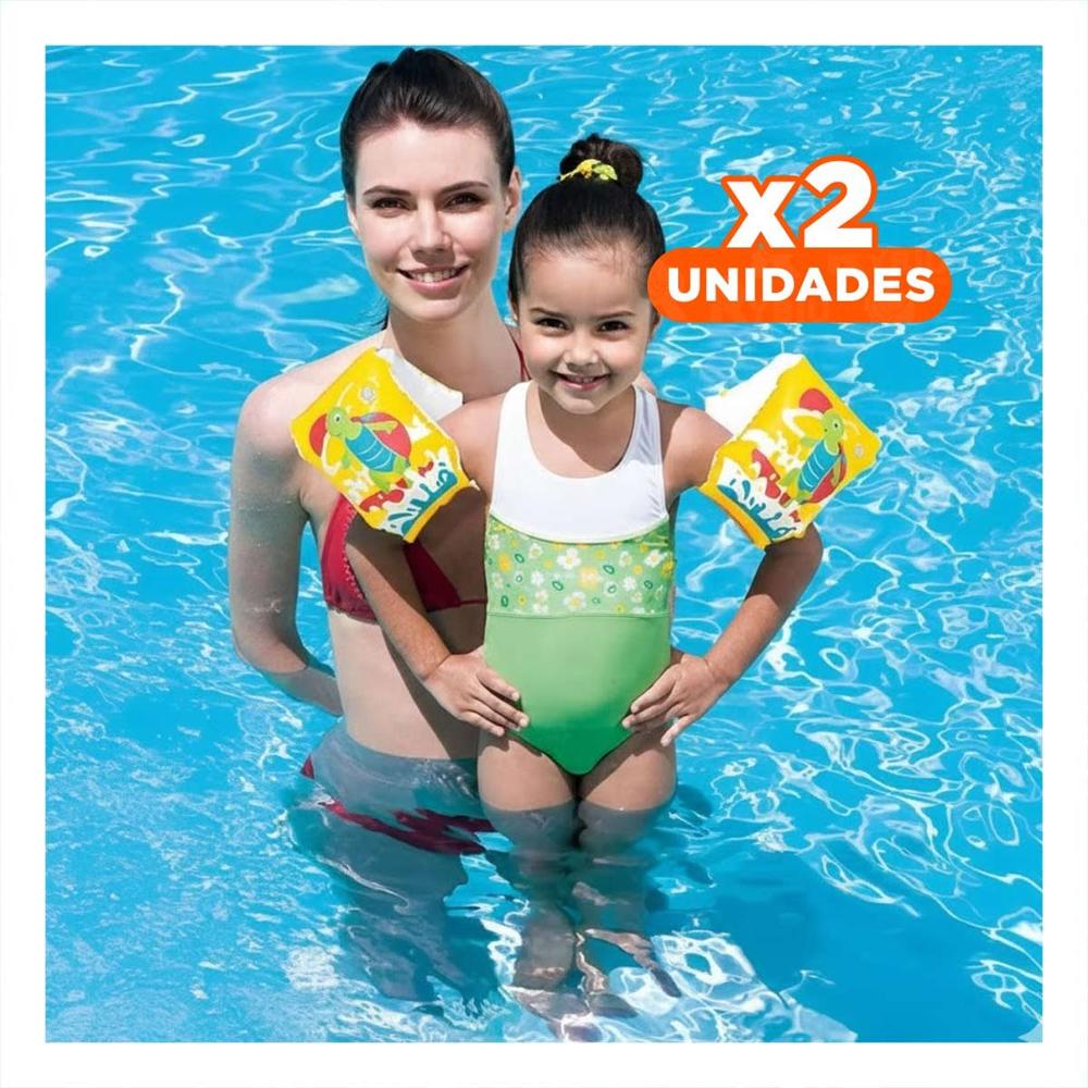 Pack2 Manguitos Animales Acuaticos Tortuga 32043 para Actividades Infantiles Y+Papel Regalo