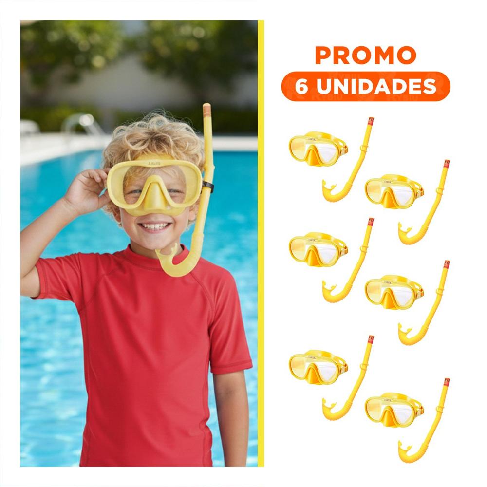 Pack6 Conjunto De Agua Amarillo para Uso Recreativo Y+Regalo Sticker