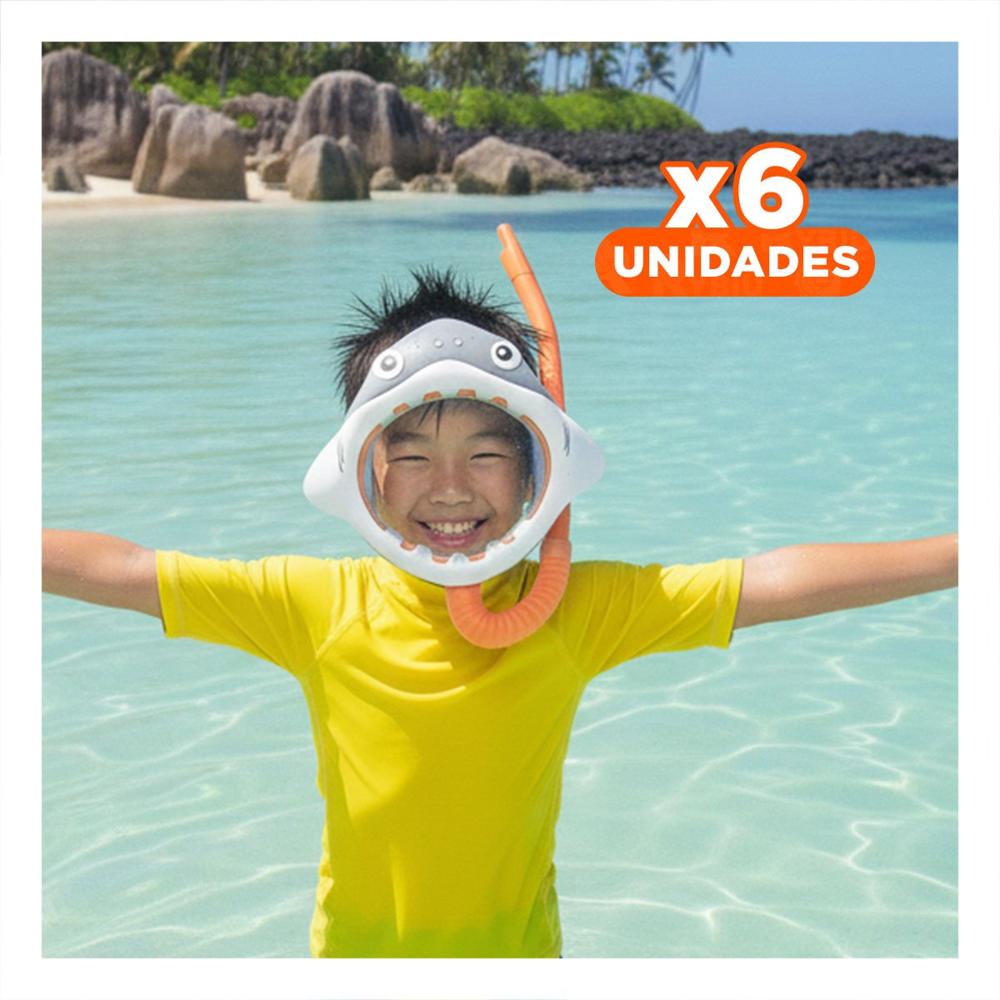 Pack6 Kit Familiar 2 Pcs Tiburon para Disfrutar en Grupo Y+Papel Regalo