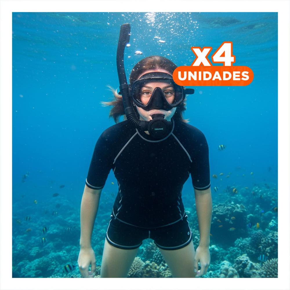 Pack4 Conjunto Para Buceo 2 Pcs para Disfrutar el Agua en Vacaciones Y+Regalo Sticker