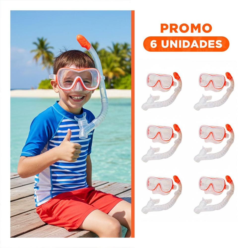 Pack6 Accesorio Para Natacion Recreativa En Espacios Abiertos Y+Regalo Sticker