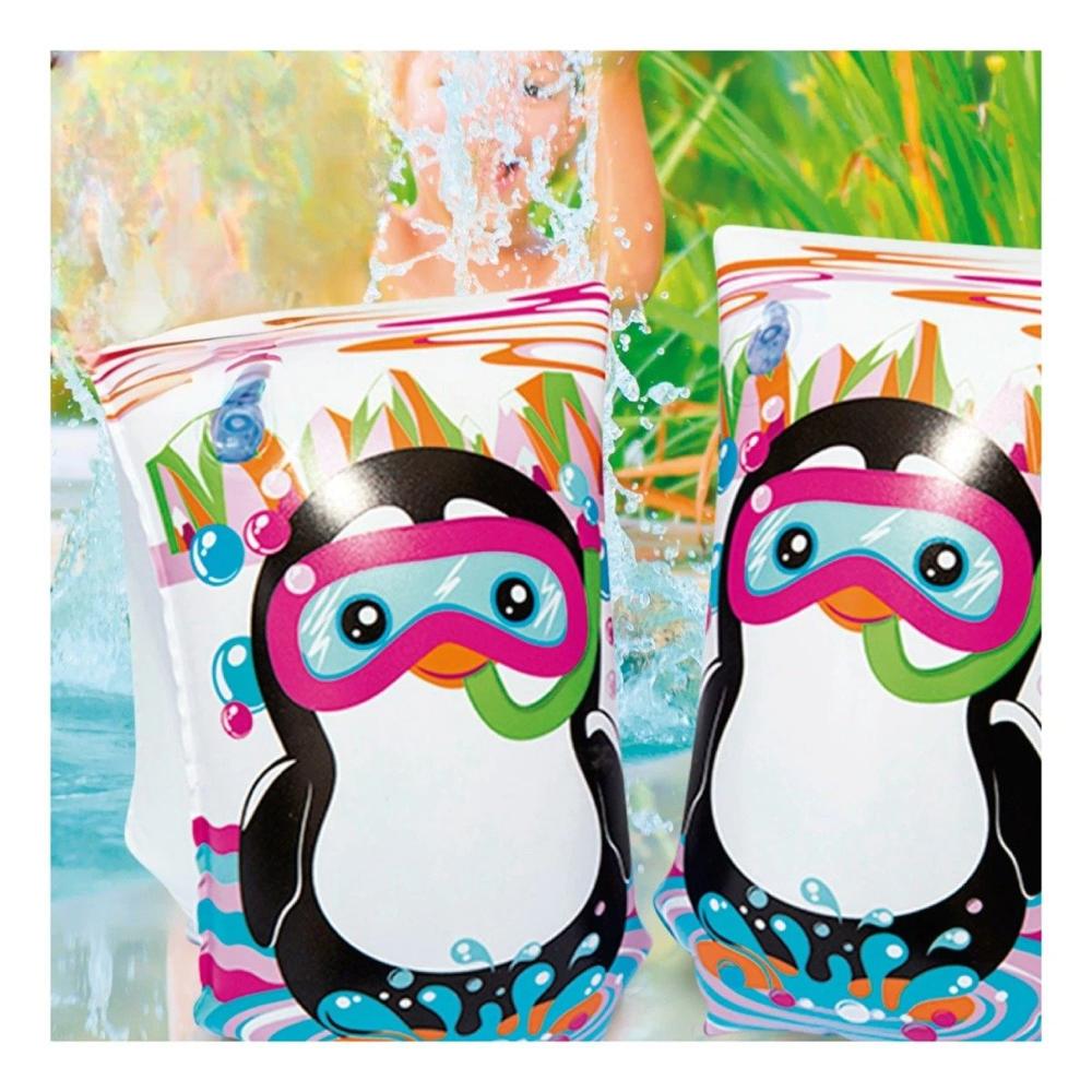 Manguitos Animales Acuaticos Pinguino 32102 para Actividades Infantiles Seguras Y+Papel Regalo