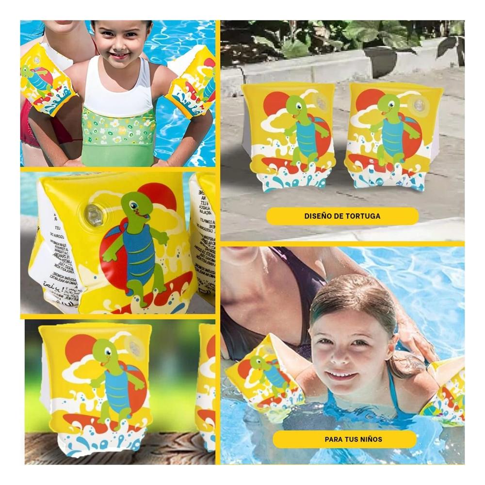 Aros Animales Acuaticos Tortuga 32043 para Juegos Recreativos con Ninos Y+Ligas Regalo