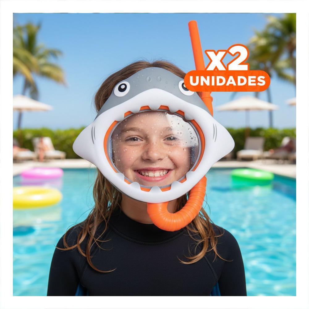 Pack2 Set Deportivo 2 Pcs Tiburon para Practica de Natacion Recreativa