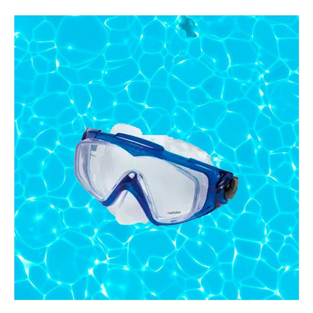 Kit De Buceo De 2 Pz Azul para Uso Recreativo en Agua y Momentos al Aire Libre Y+Papel Regalo