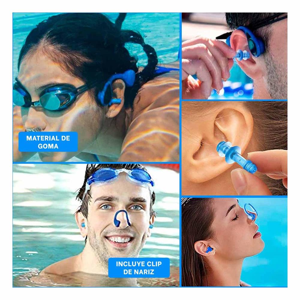 Tapas para los oidos Intex 55609 seguras para uso en piscina Y+Ligas Regalo
