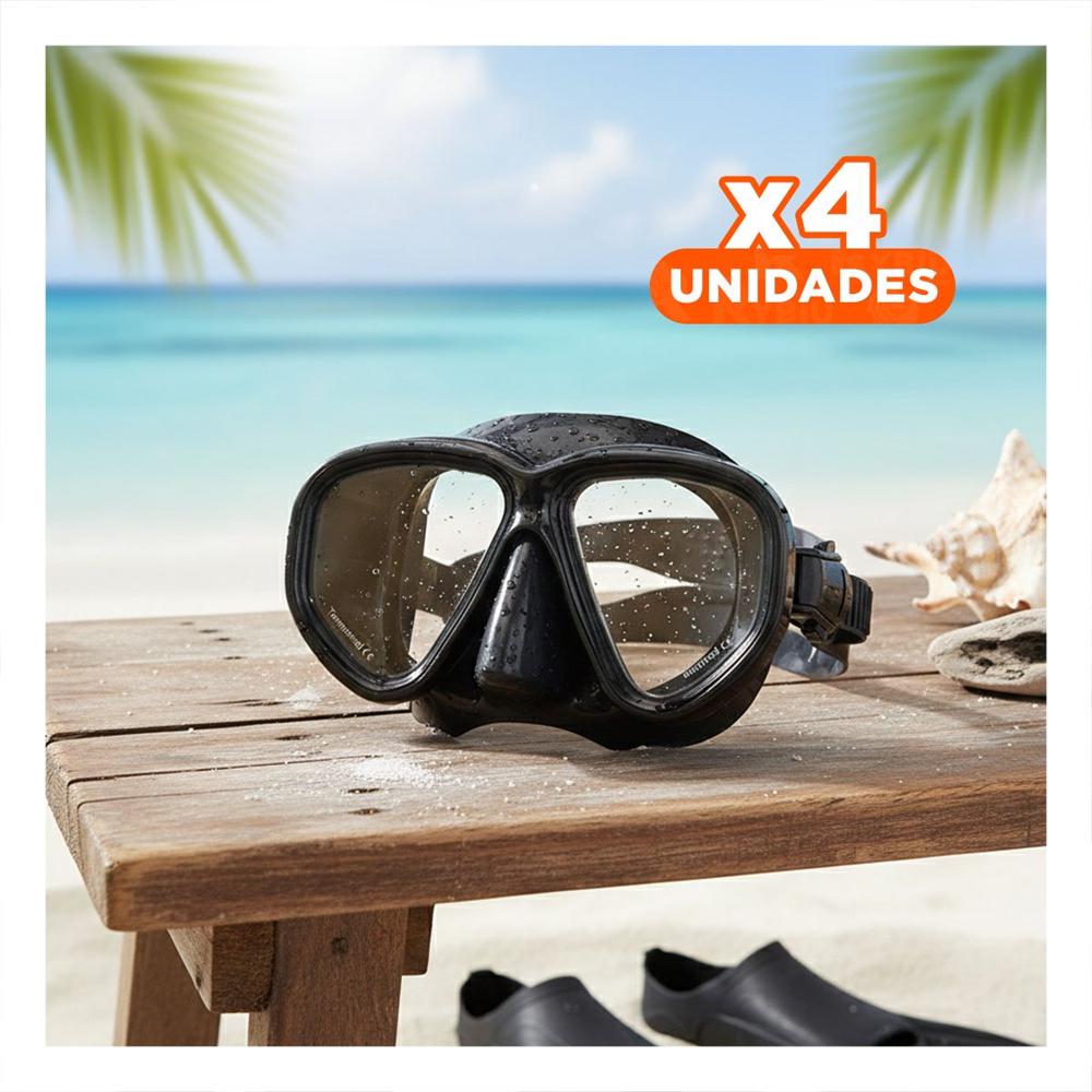 Pack4 Juego De Accesorios 2 Pcs Para Actividades Submarinas Y+Papel Regalo