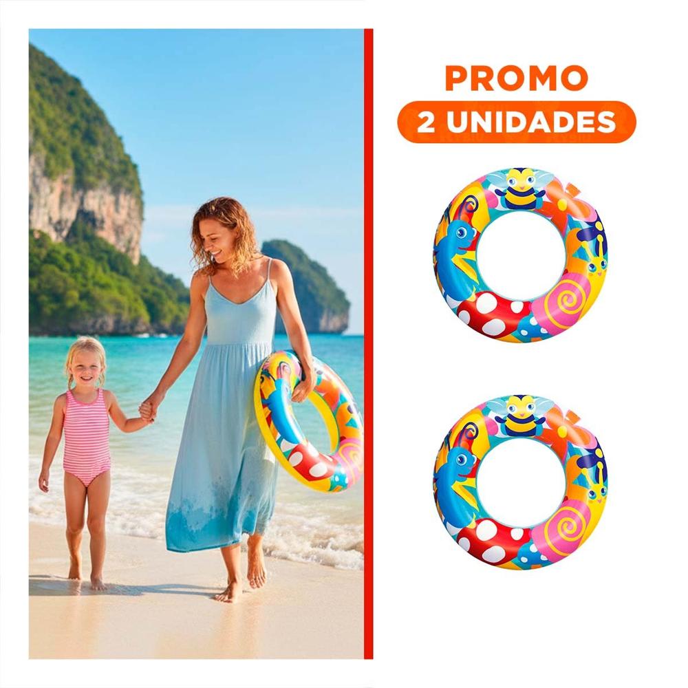 Pack2 Accesorio Caracol Multicolor para Piscina Hogar Verano y Diversion Familiar