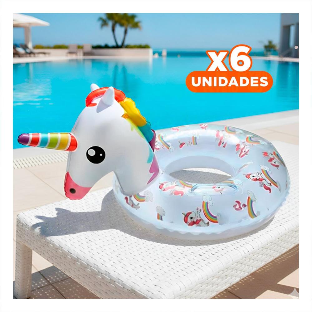 Pack6 Elemento Decorativo Unicornio Transparente para Casa Y+Regalo Sticker