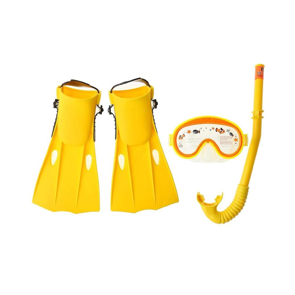 Equipo 3 de Buceo Amarillo para Disfrutar Juegos Acuaticos al Aire Libre Y+Regalo Sticker