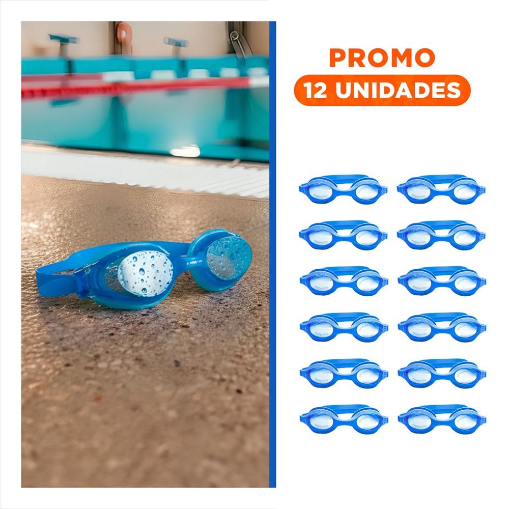 Pack12 Lentes de Natacion con Estuche Portatil para Guardado