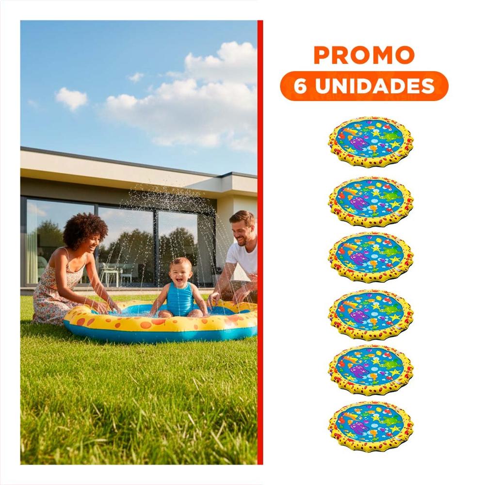 Pack6 Colchon Inflable Marino Amarillo y Celeste Casa