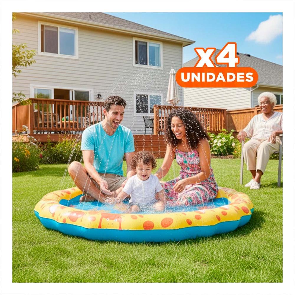 Pack4 Juguete Inflable Marino Amarillo y Celeste para Hogar