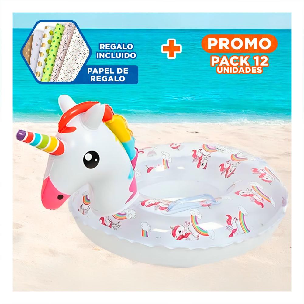 Pack12 Objeto Decorativo Unicornio Transparente para Casa Y+Papel Regalo