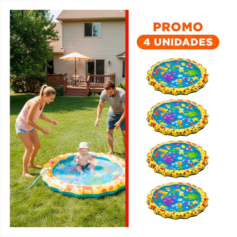 Pack4 Producto Inflable Marino Amarillo y Celeste Hogar Y+Regalo Sticker