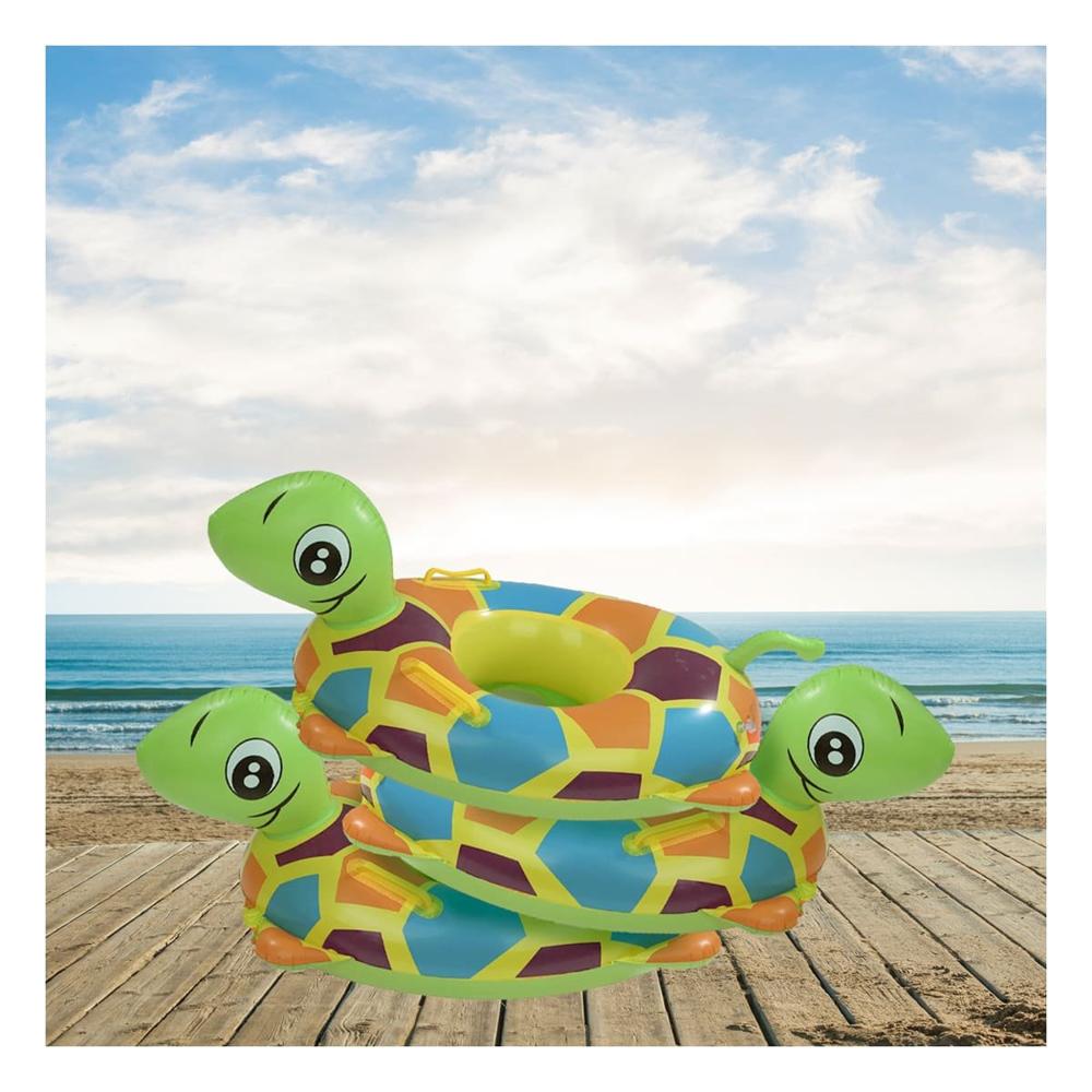 Flotador con Forma de Tortuga para Bebe para Piscina y Juegos en Agua