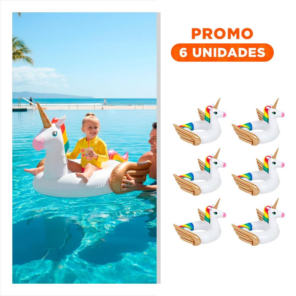 Pack6 Accesorio Blanco con Alas Doradas Decoracion Festiva para Hogar Decorativo