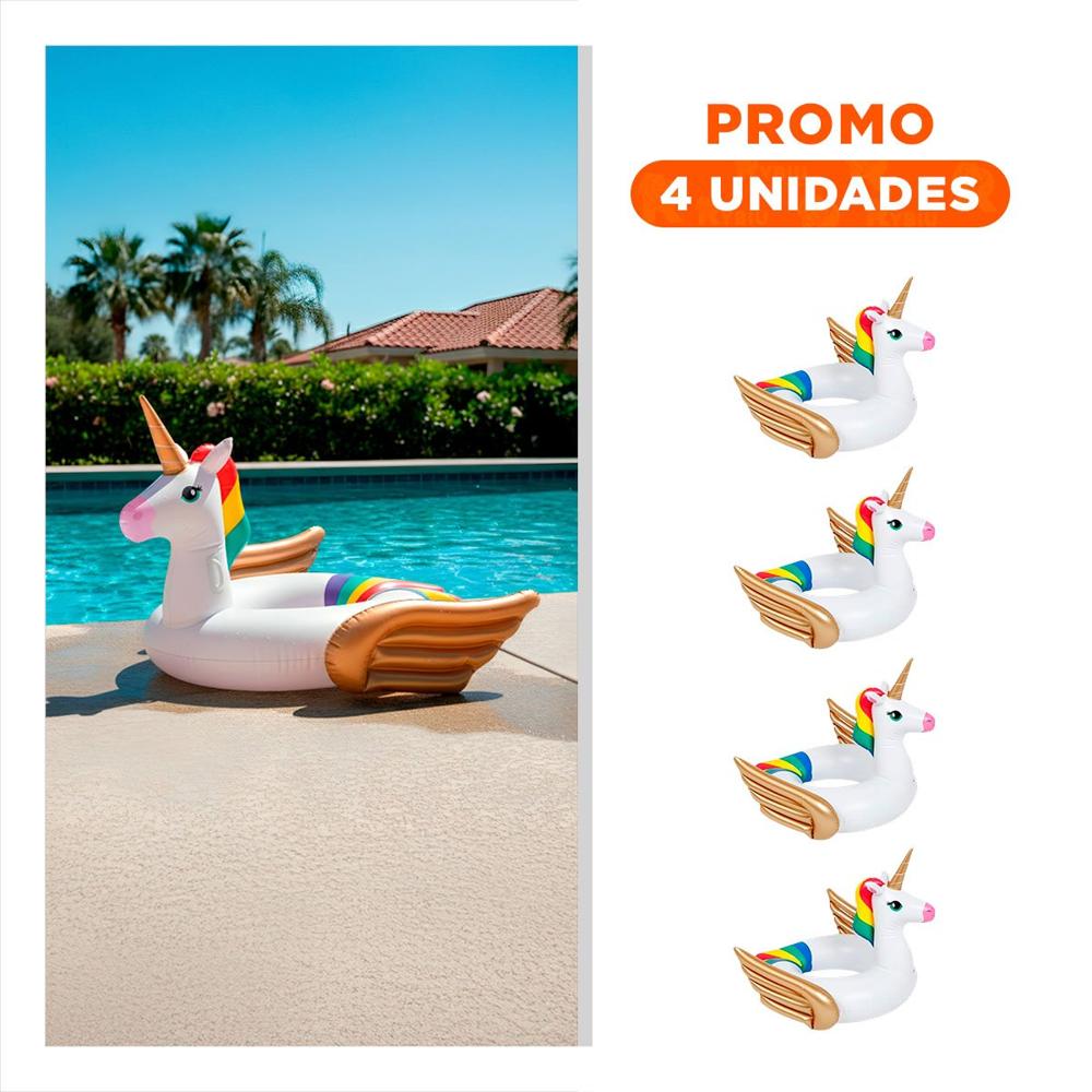 Pack4 Pieza Blanco con Alas Doradas Decoracion Festiva para Hogar Navidad Y+Regalo Sticker