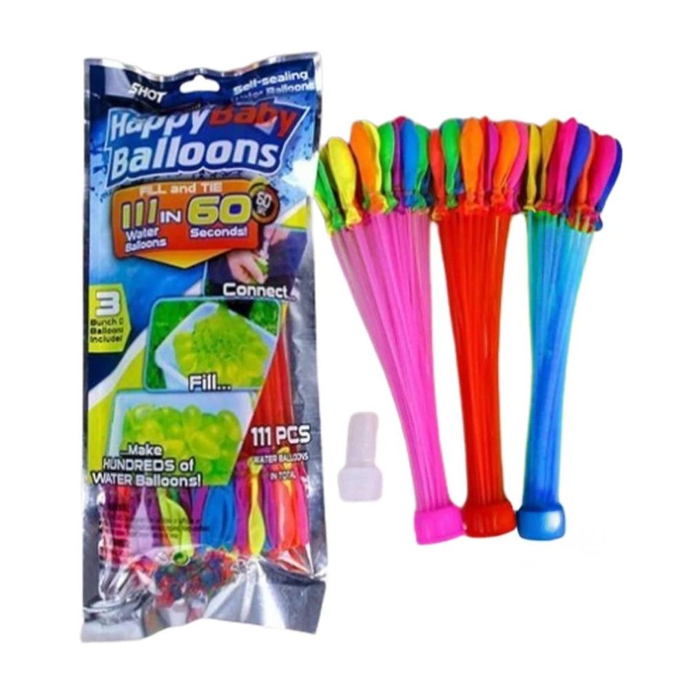 Balones de Agua con Llenado Rapido para Juegos de Verano en Casa Hogar Peru Y+Papel Regalo