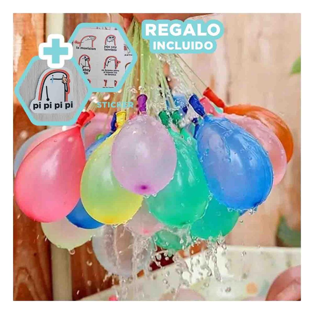 Pelotas de Agua con Llenado Rapido para Diversion Familiar en Casa Hogar Sol Y+Regalo Sticker