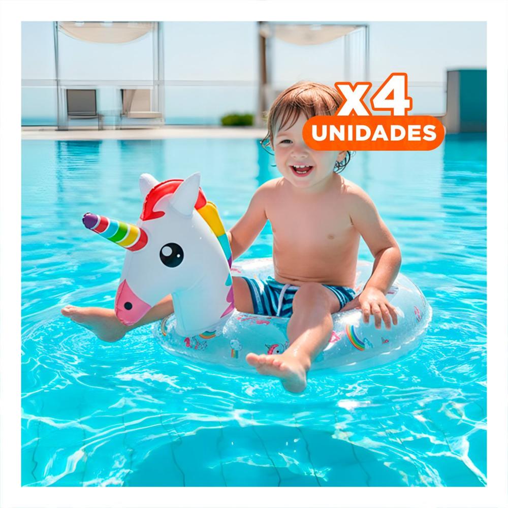 Pack4 Decoracion Unicornio Transparente para Hogar y Casa