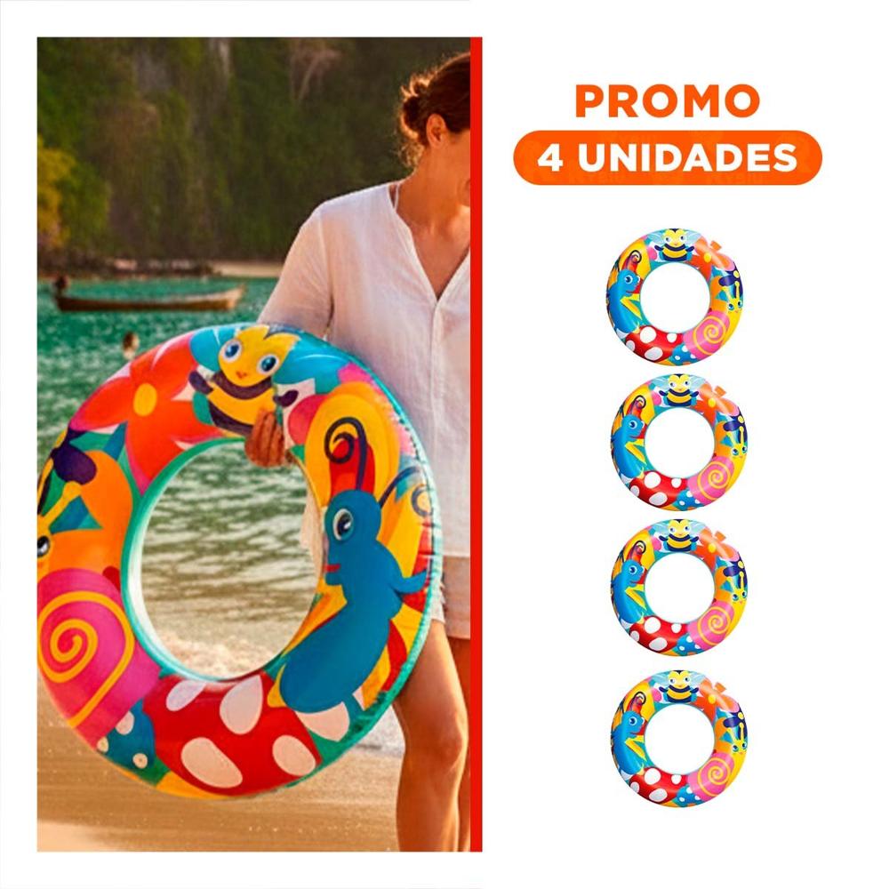 Pack4 Objeto Caracol Multicolor para Piscina Hogar Juegos de Agua y Diversion Y+Regalo Sticker