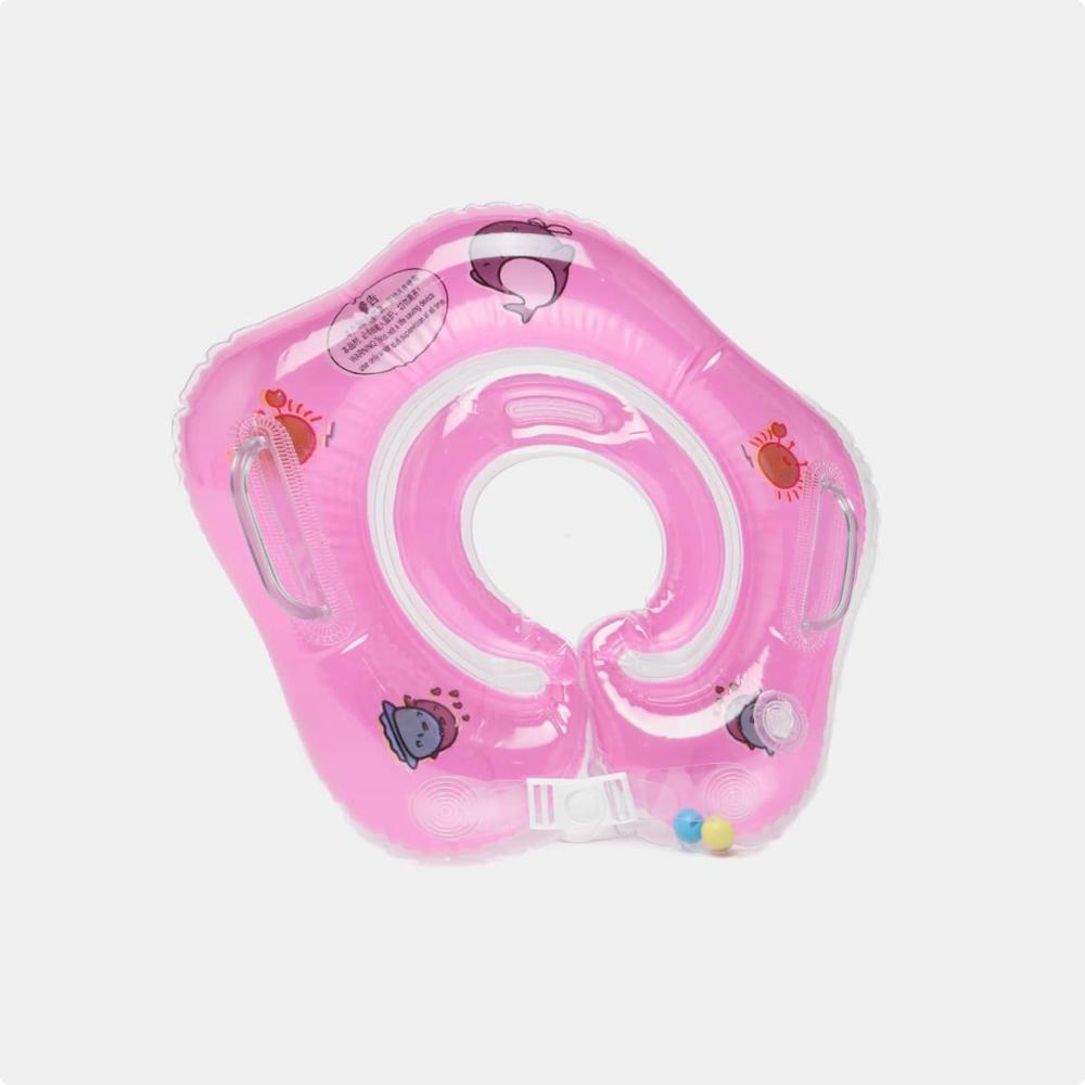 Flotador de Cuello Rosado para Bebe de 66 x 44 cm para Piscina en Casa Y+Regalo Sticker