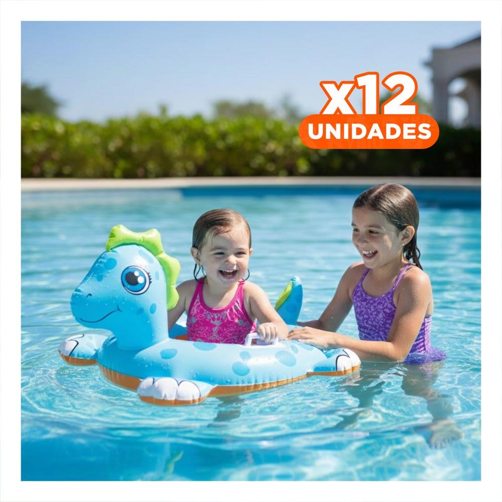 Pack12 Aro Flotante Infantil con Estilo Caballo de Mar para Bebe para Juegos Y+Regalo Sticker