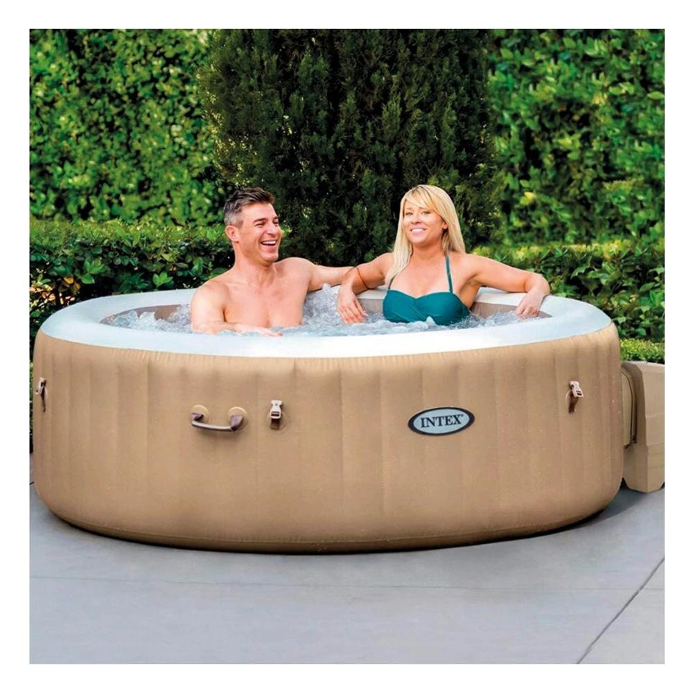 Spa Hinchable Exterior con Tecnologia de Burbujas para el Relax de su Familia Y+Papel Regalo