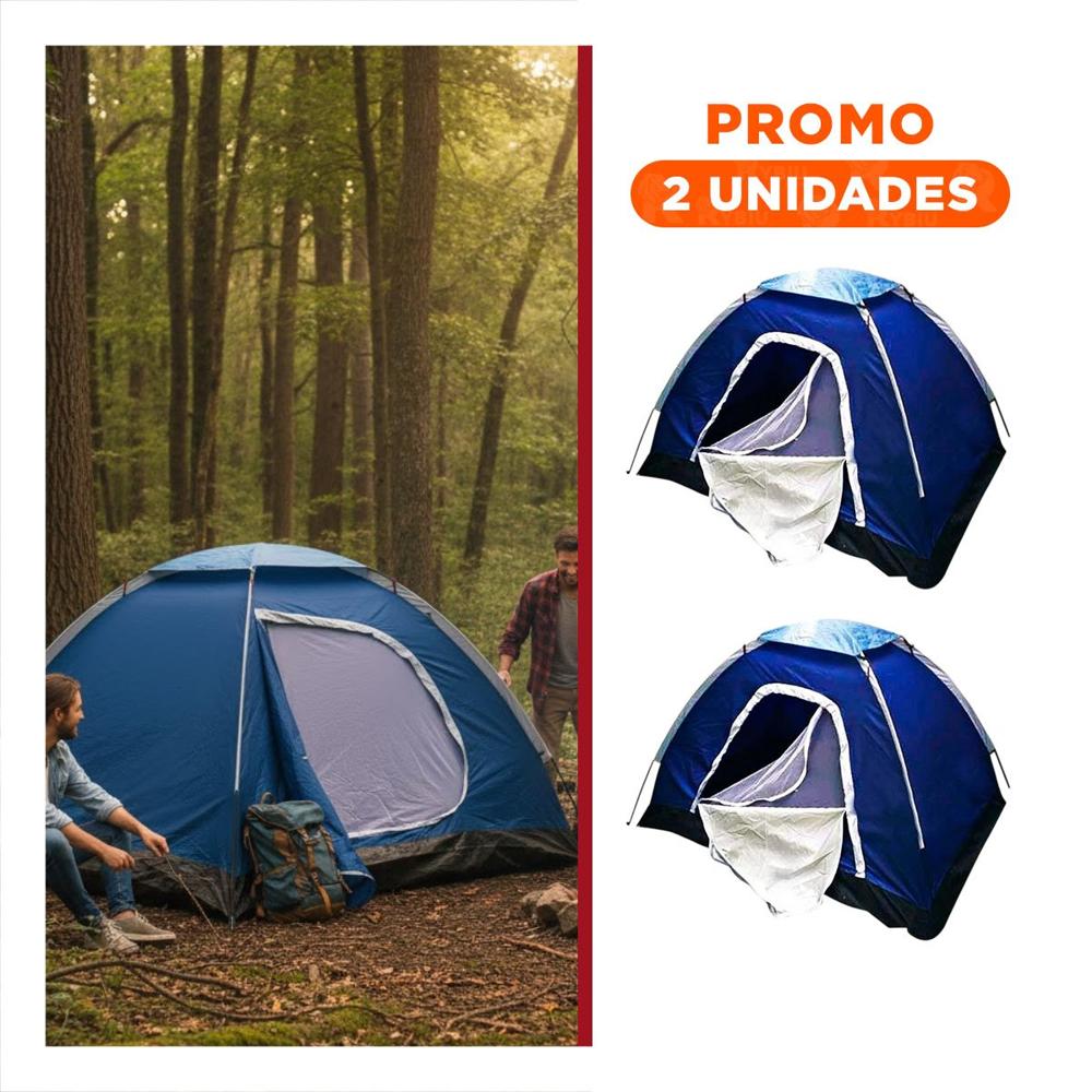 Pack2 Refugio de 4 Personas MG-04P para Camping Seguro Y+Regalo Sticker
