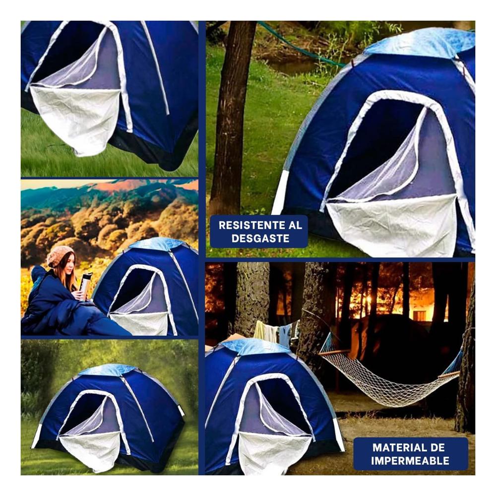 Carpa Instantanea de 2 Personas MG-02P para Camping Rapido y Seguro Y+Ligas Regalo