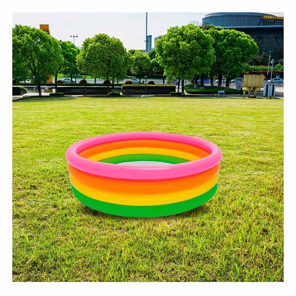Piscina Arcoiris 168x46cm de Colores Brillantes para Diversion en su Vivienda