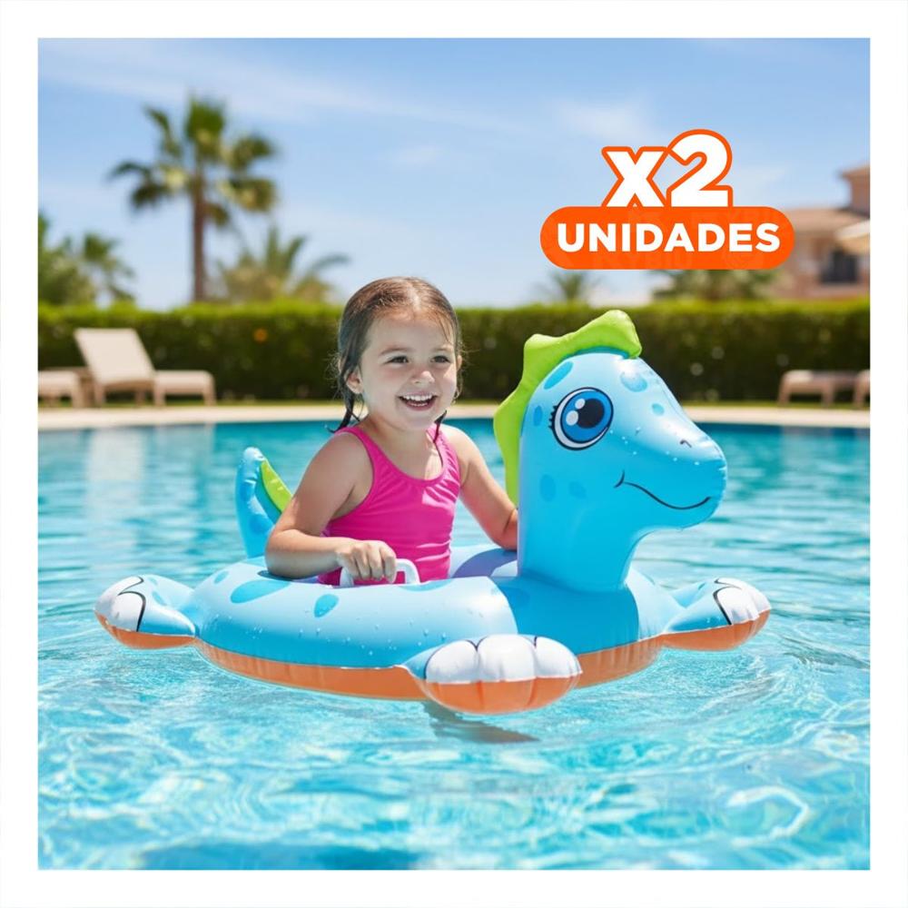 Pack2 Flotador de Agua Infantil con Forma de Caballo de Mar para Bebe para Juegos