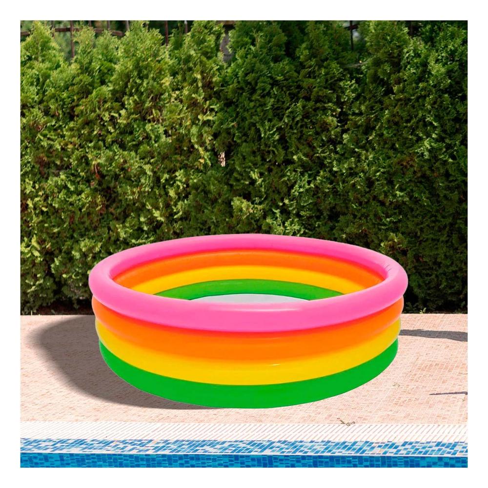 Piscina Arcoiris 168x46cm de Estetica Alegre para Brindar Sonrisas a toda su Criatura Y+Post It