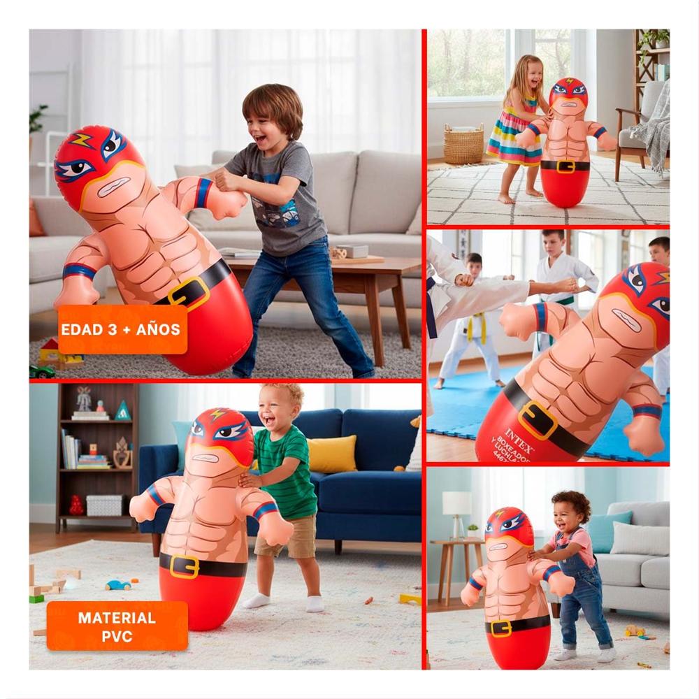 Inflable Infantil de Boxeo para el Entretenimiento de la Familia Y+Ligas Regalo