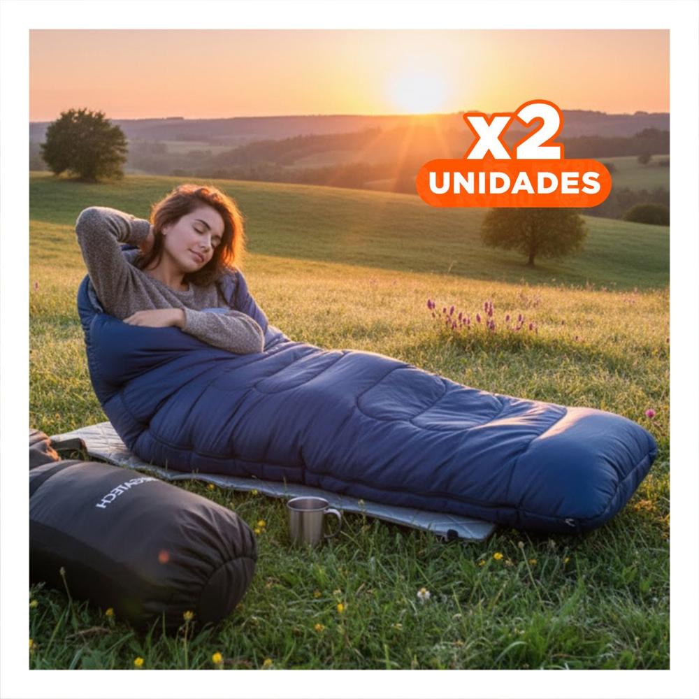 Pack2 Bolsa de Dormir para Camping Grueso y Abrigado