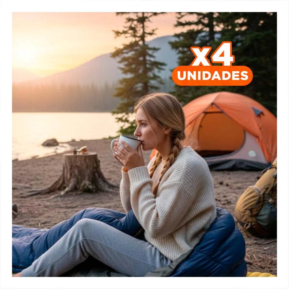 Pack4 Funda de Dormir para Actividades al Aire Libre Y+Papel Regalo