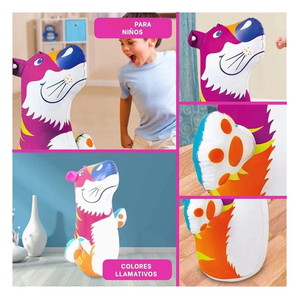 Inflable Infantil de Tigre para el Entretenimiento de la Familia Y+Ligas Regalo